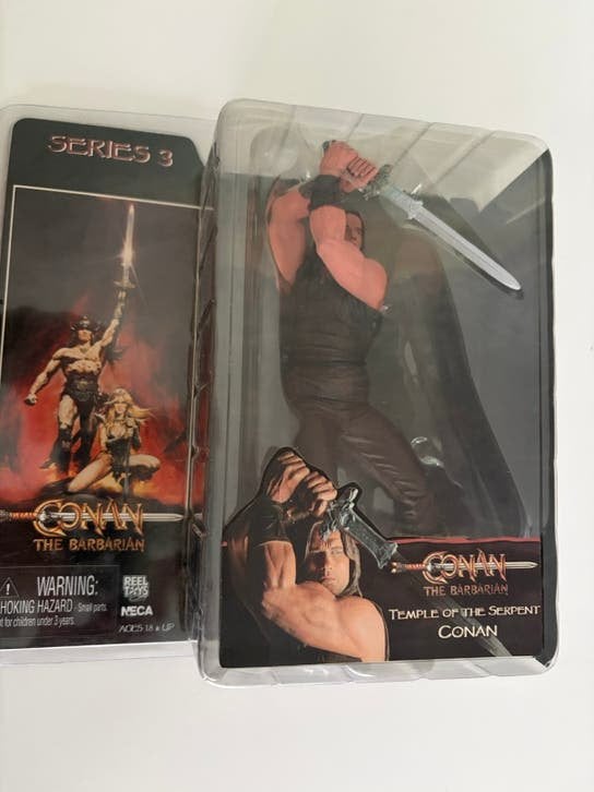Connan The Barbarian en T2 Terminator 2 Judgment Day, Verzamelen, Ophalen of Verzenden, Zo goed als nieuw, Actiefiguur of Pop