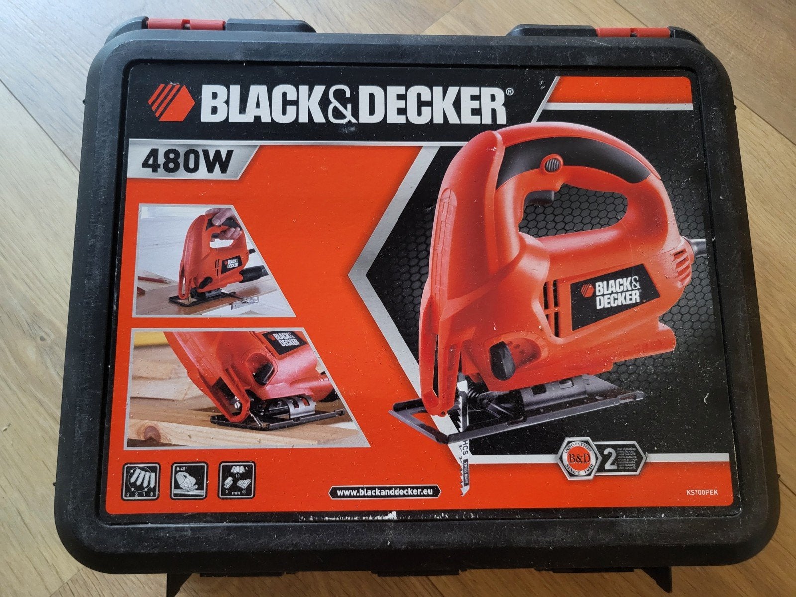 Black & Decker Decoupeerzaag 480W met koffer, Ophalen, Gebruikt, Decoupeerzaag, Black & Decker