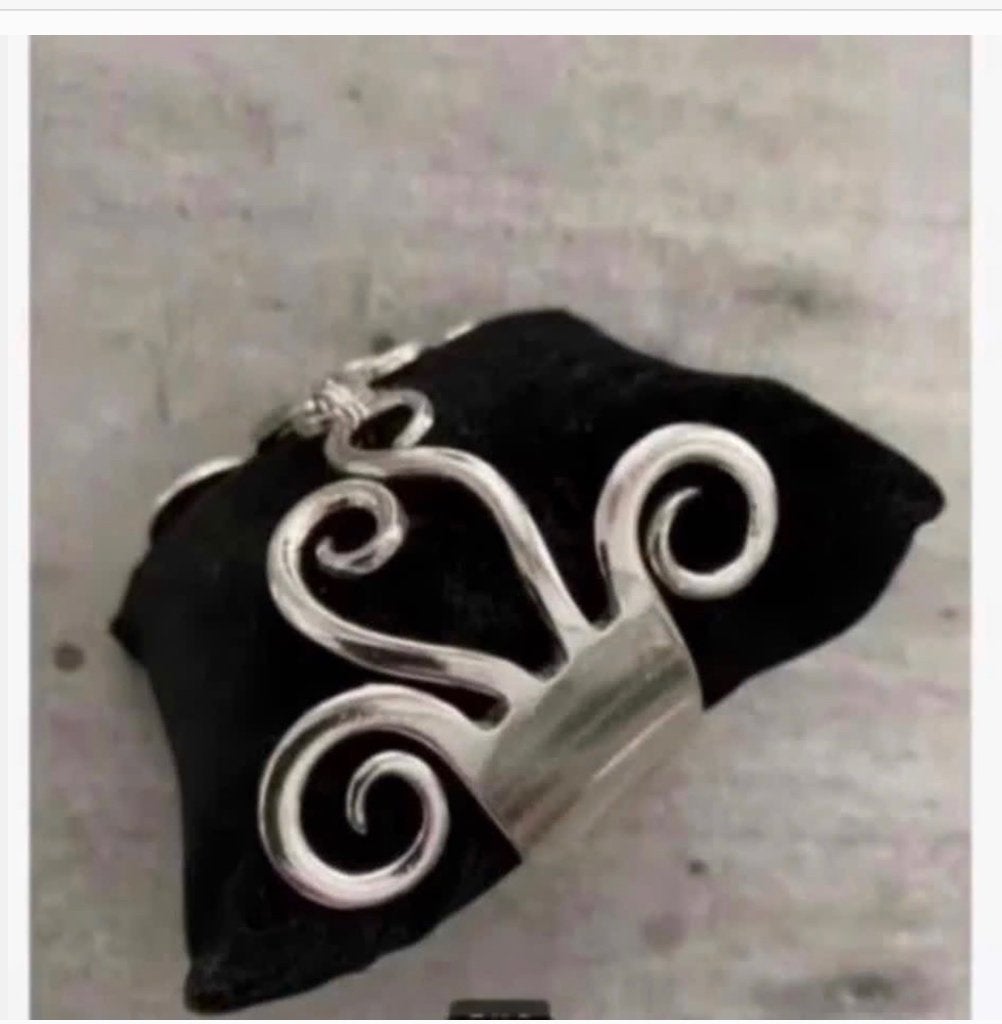 Verzilverde armband gemaakt van 2 vorken, verstelbaar, Overige materialen, Nieuw, Ophalen of Verzenden, X