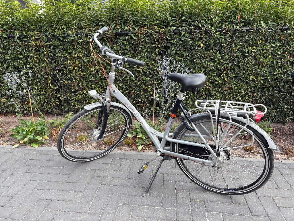 Dames en Herenfiets, Fietsen en Brommers, Fietsen | Dames | Damesfietsen, Ophalen, 53 tot 56 cm, Velgrem, Versnellingen
