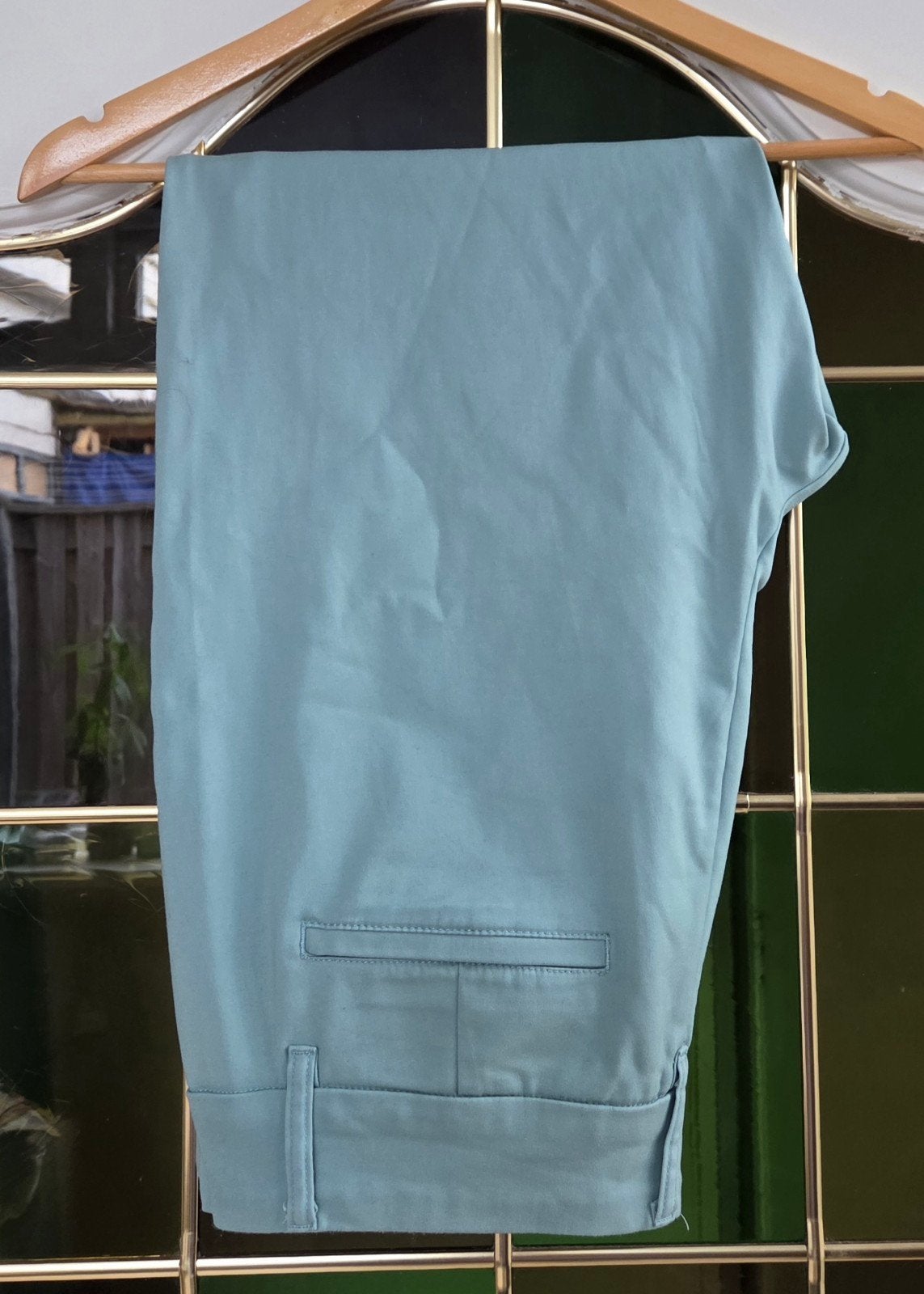 Red Button Capri broek maat 42 - Mintgroen/Salie groen, Maat 42/44 (L), Ophalen of Verzenden, Zo goed als nieuw, Driekwart