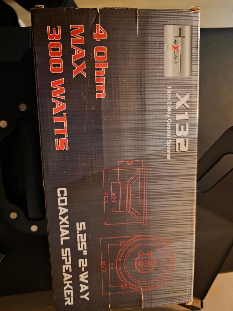 X132 5.25" 2-weg Coaxiale Auto Speakers 300W, Auto diversen, Autospeakers, Ophalen, Nieuw