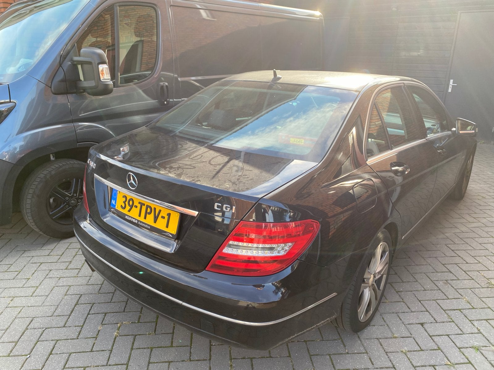 Mercedes-Benz C-Klasse C180 BE Aut7 2012 Zwart, Auto's, Automaat, 745 kg, 1800 kg, 1796 cc