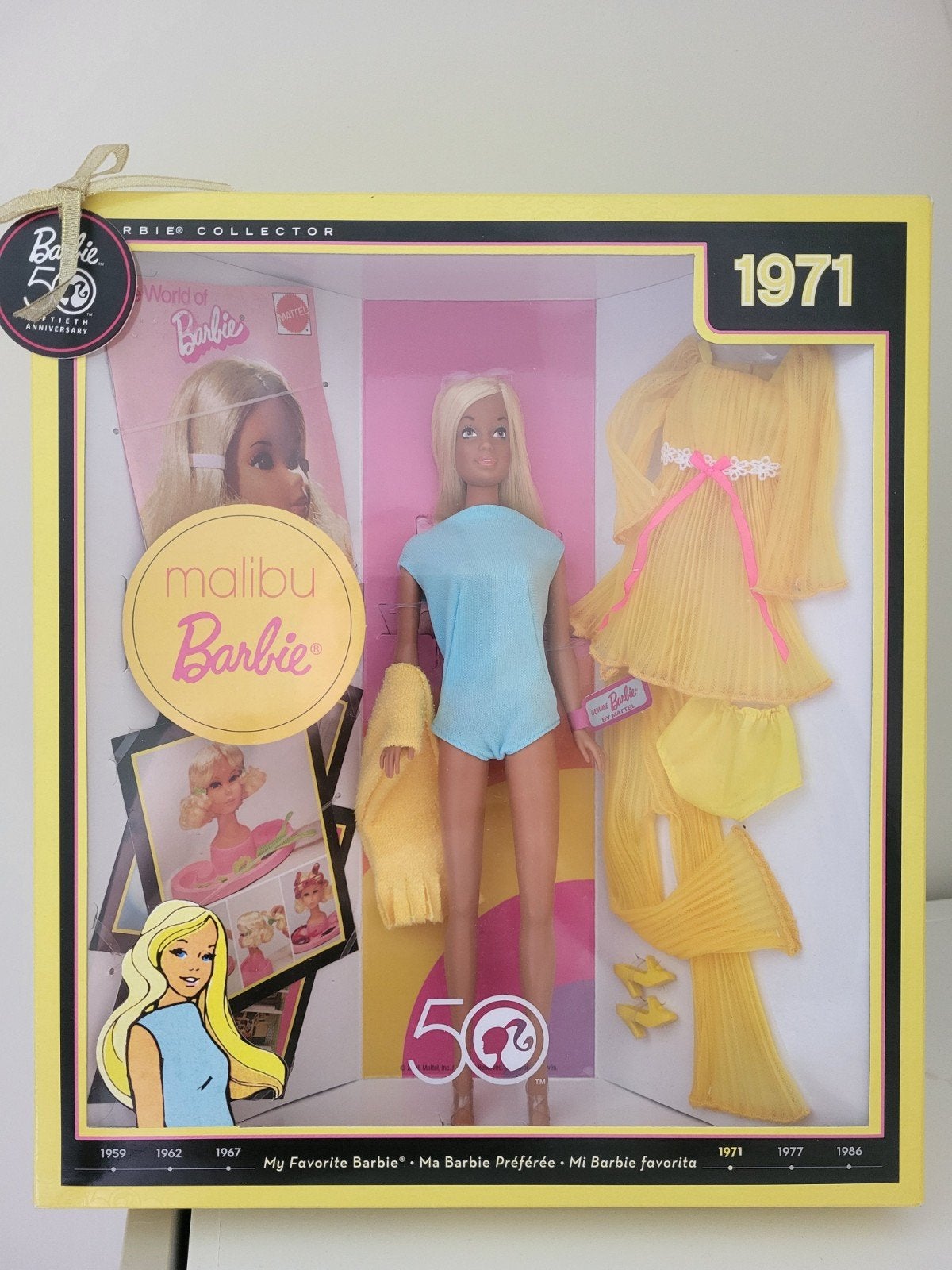 Mattel Malibu Barbie 1971 Collector Edition - Reprod. 2008, Verzamelen, Poppen, Ophalen of Verzenden, Nieuw, Pop