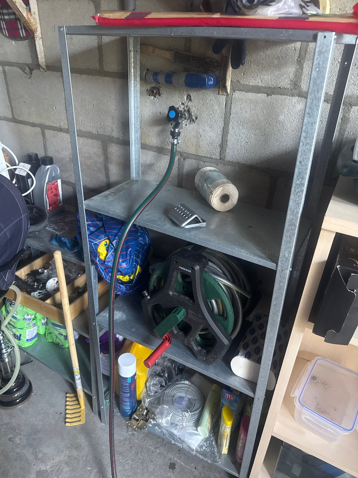 Metalen stellingkast, Huis en Inrichting, Kasten | Stellingkasten, Ophalen, Gebruikt