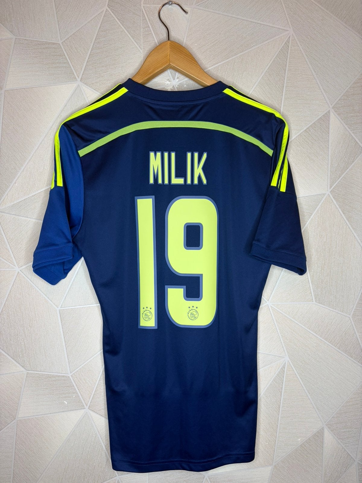 Ajax Uit 2014/2015 Milik, Sport en Fitness, Voetbal, Shirt, ., Ophalen of Verzenden, Zo goed als nieuw