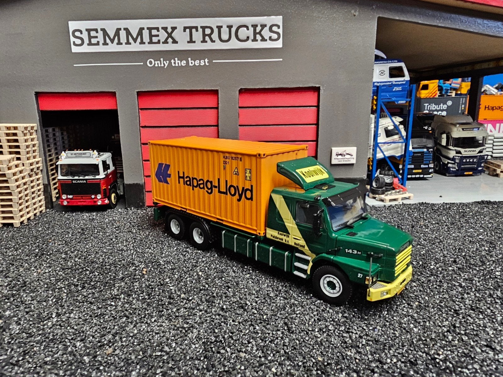 Wsi scania 143 bakwagen nieuw., Hobby en Vrije tijd, Ophalen, Nieuw, Bus of Vrachtwagen, Overige merken