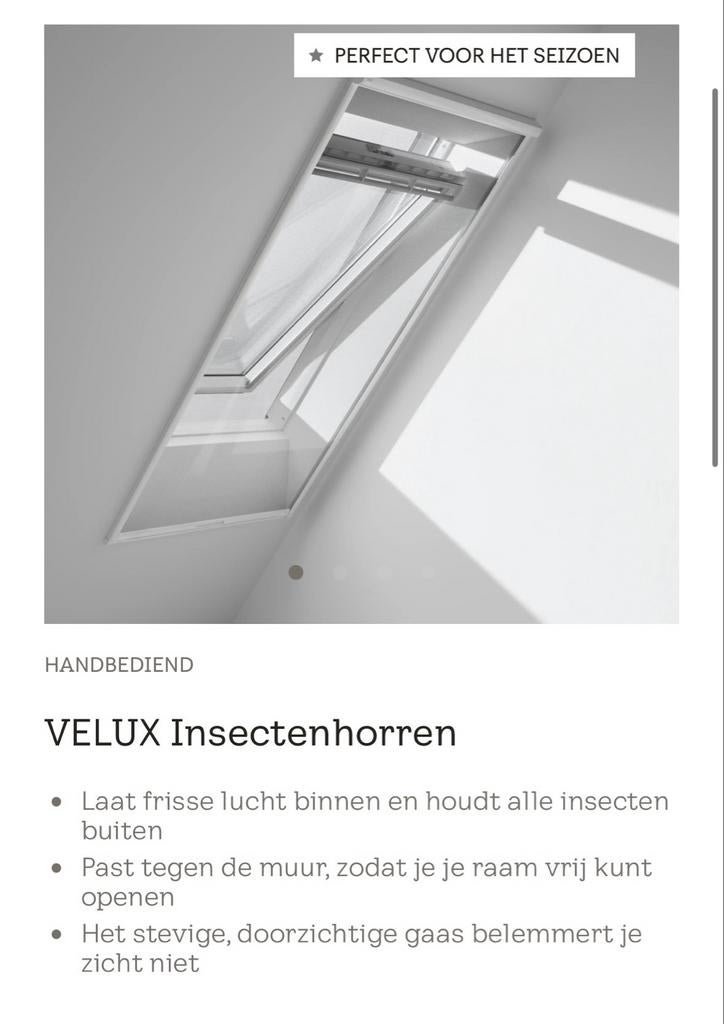 2x Velux ZIL pk 06 insectenhor, nieuw in doos, Ophalen of Verzenden, Nieuw, Overige typen, Minder dan 200 cm