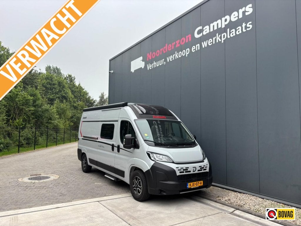 Dethleffs Globetrail 600 DS - na huurseizoen 2026, Caravans en Kamperen, Campers, Automaat, Ringverwarming, Fiat, Koelkast