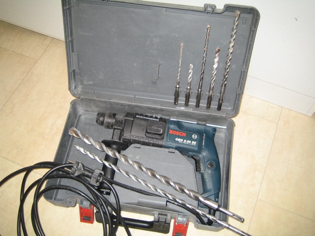 BOSCH SDS-Plus GBH 2-20 SE Boorhamer set in koffer, Ophalen, Gebruikt, Boor- en/of Breekhamer, Klopboormechanisme