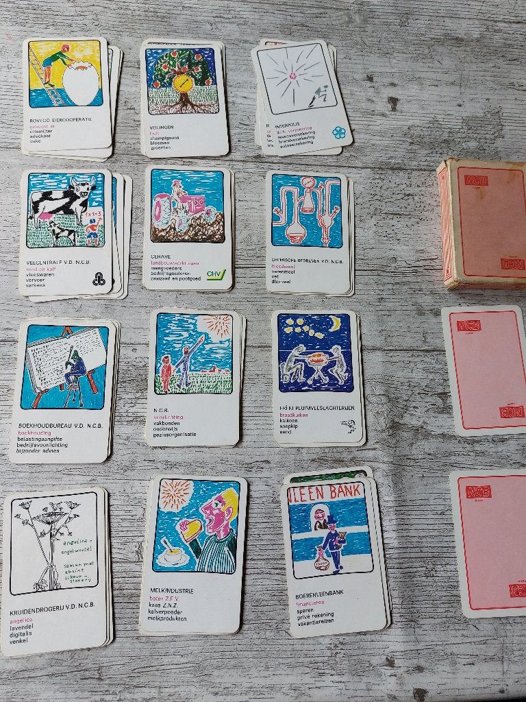 Uniek - NCB Tilburg oud kwartet spel, Verzamelen, Speelkaarten, Jokers en Kwartetten, Ophalen, Kwartet(ten)