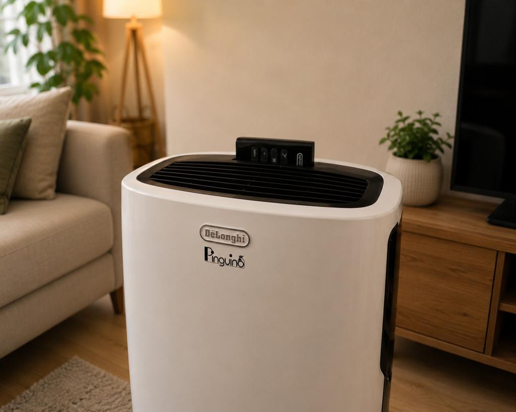 DeLonghi Pinguino mobiele airco, Ophalen, Timer, 3 snelheden of meer, Zo goed als nieuw