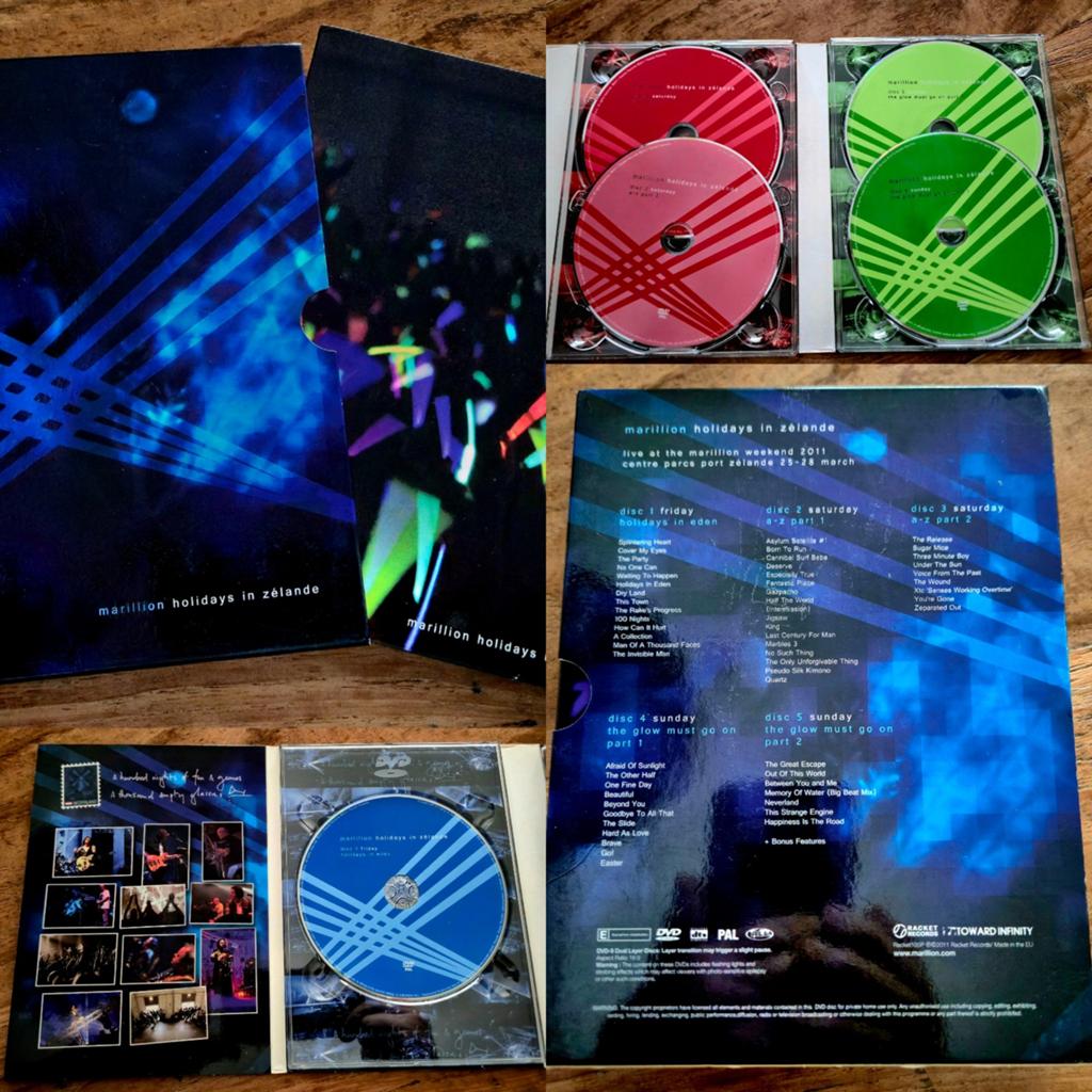 Marillion – Holidays In Zélande 5 dvd Box Zeldzame boxset, Ophalen of Verzenden, Zo goed als nieuw, Progressive