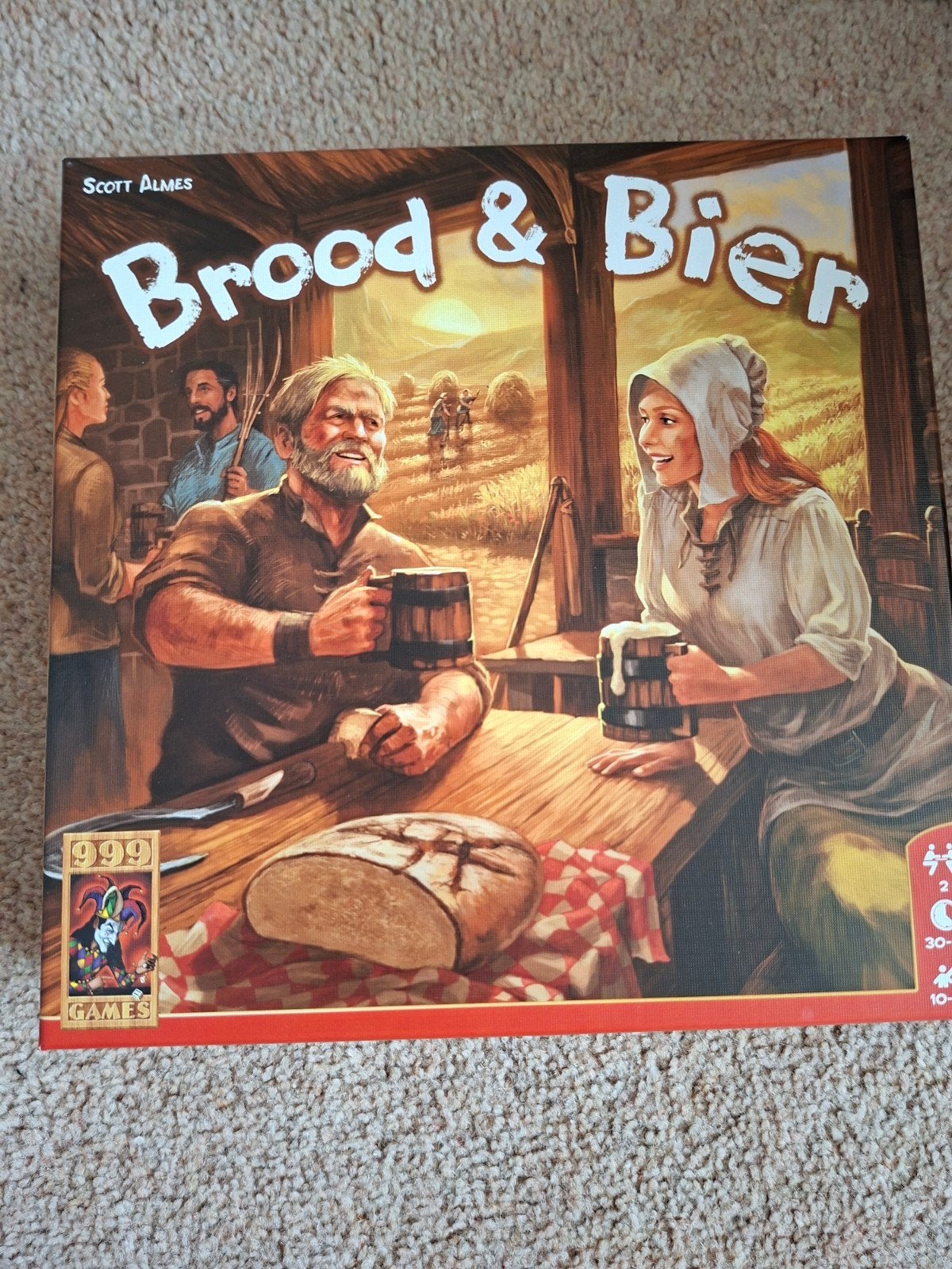 Brood & Bier bordspel - Zo goed als nieuw, Hobby en Vrije tijd, Gezelschapsspellen | Bordspellen, Een of twee spelers, Ophalen of Verzenden