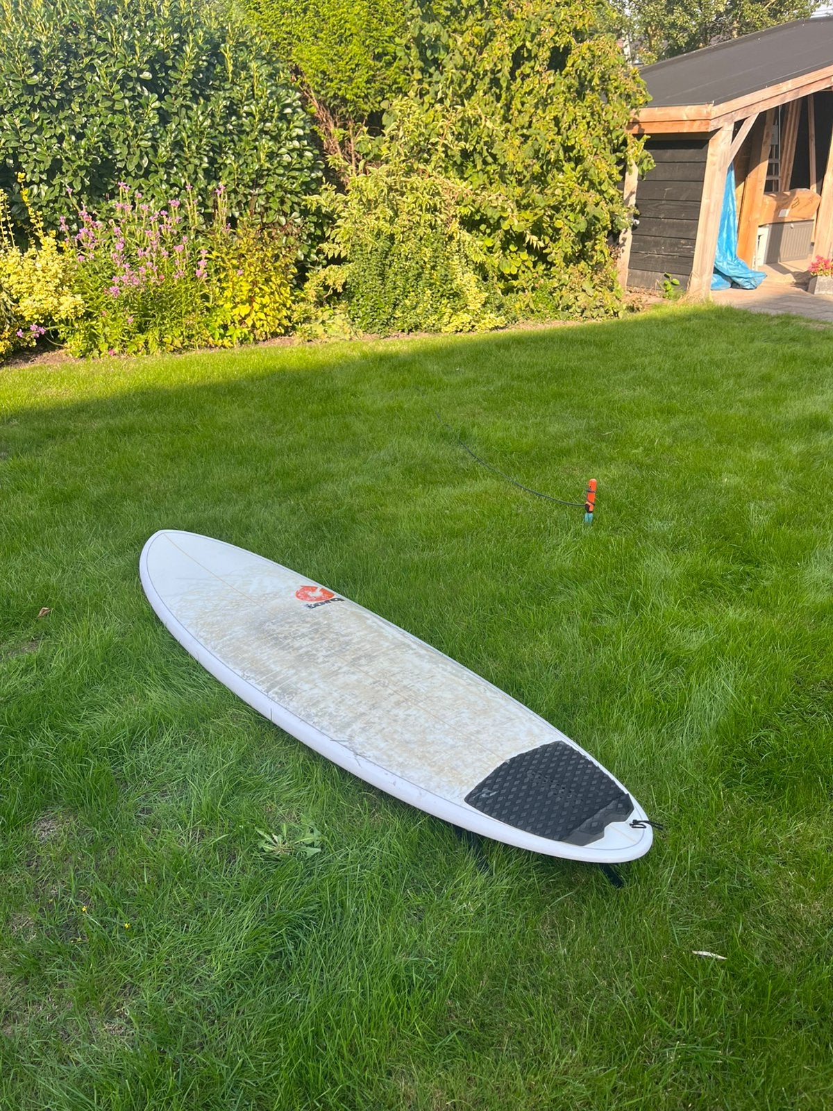 Torq surfboard 7’2 inc vinnen en grippad, Watersport en Boten, Ophalen, Zo goed als nieuw, Shortboard