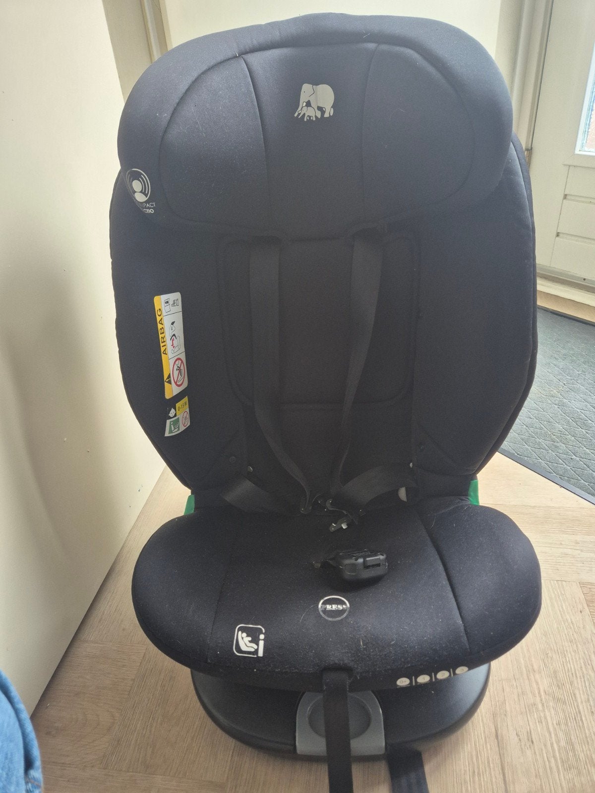 Deryan Collins Isofix Autostoel - Zwart, 15 t/m 36 kg, Verstelbare rugleuning, Isofix, Ophalen