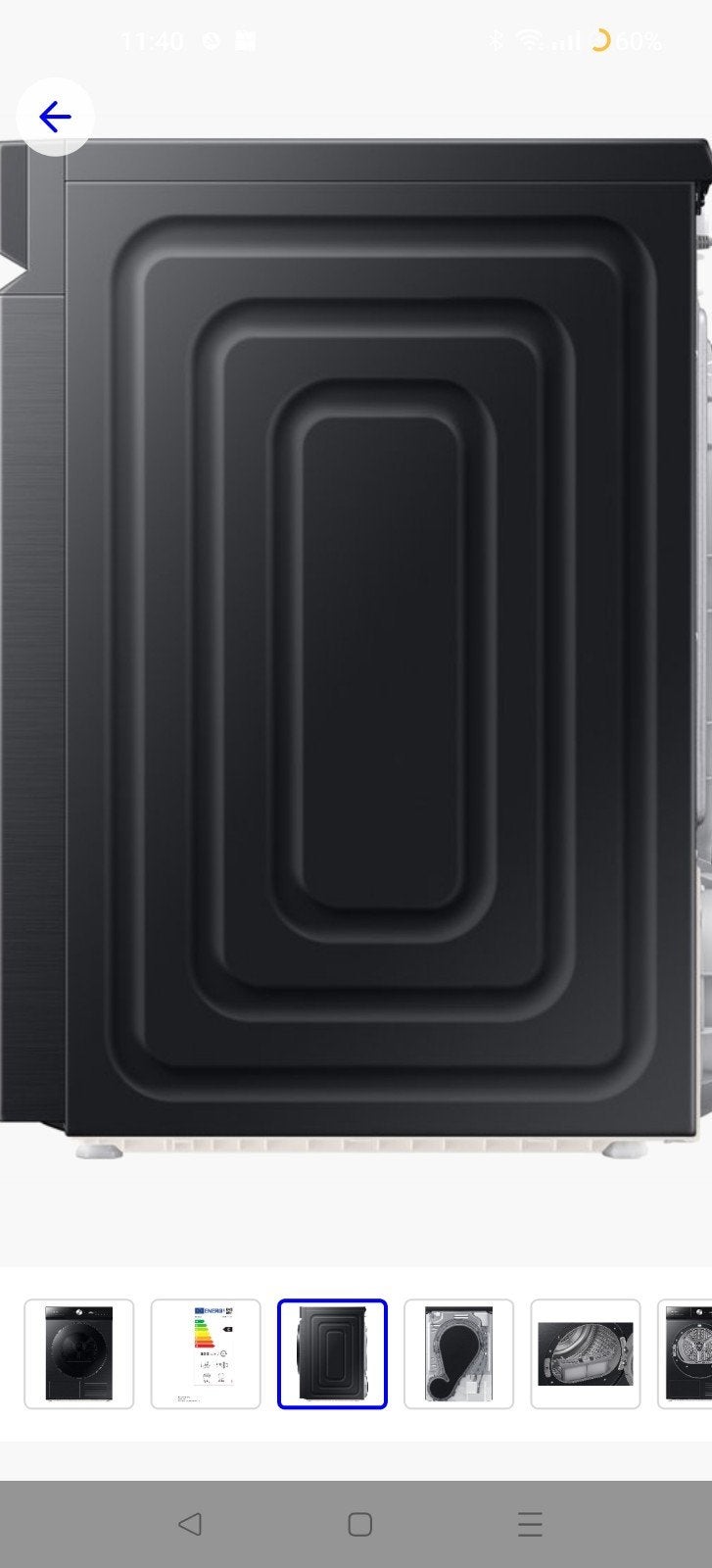 Foto 4 van Samsung Bespoke Warmtepompdroger DV90BB9445GBS2 - 9 kg Als n
