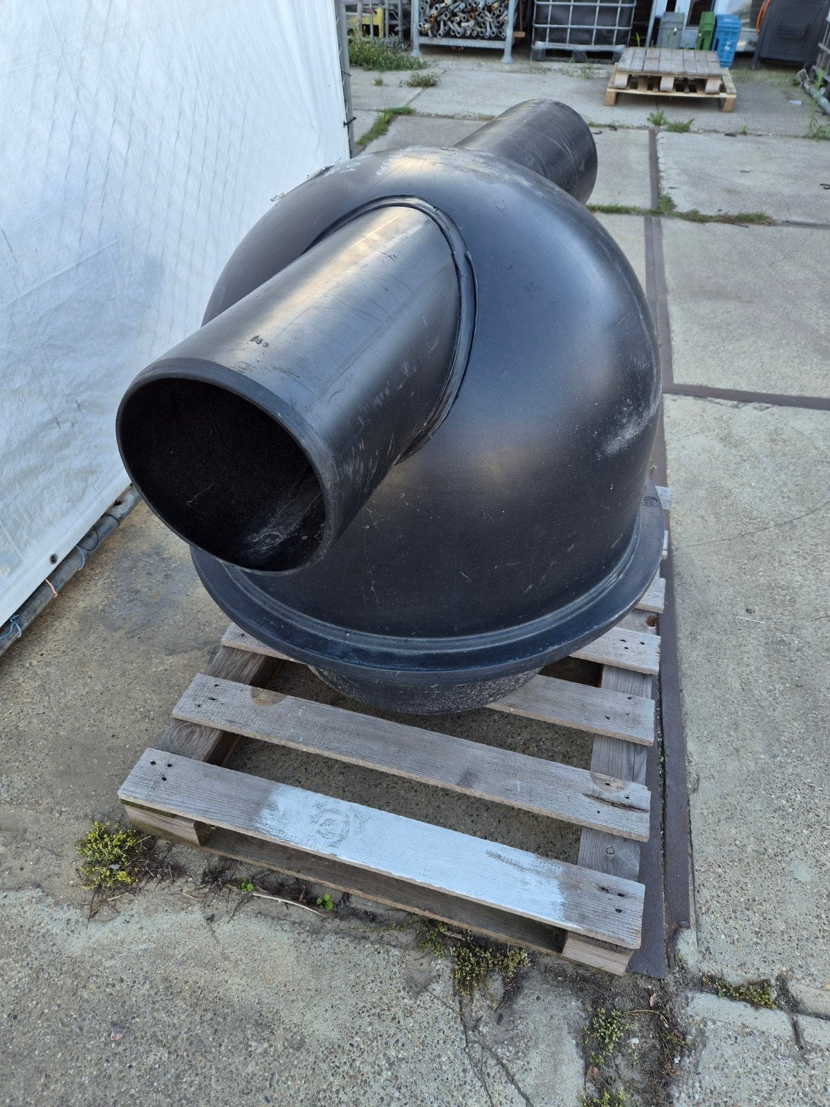 PE inspectieput Ø800 mm – 2 grote aansluitingen – GWW / riol, Ophalen