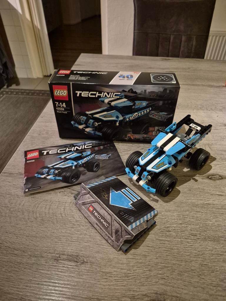Lego Technic 42058 Pull-Back Stunt Truck, Ophalen of Verzenden, Zo goed als nieuw, Complete set, Lego