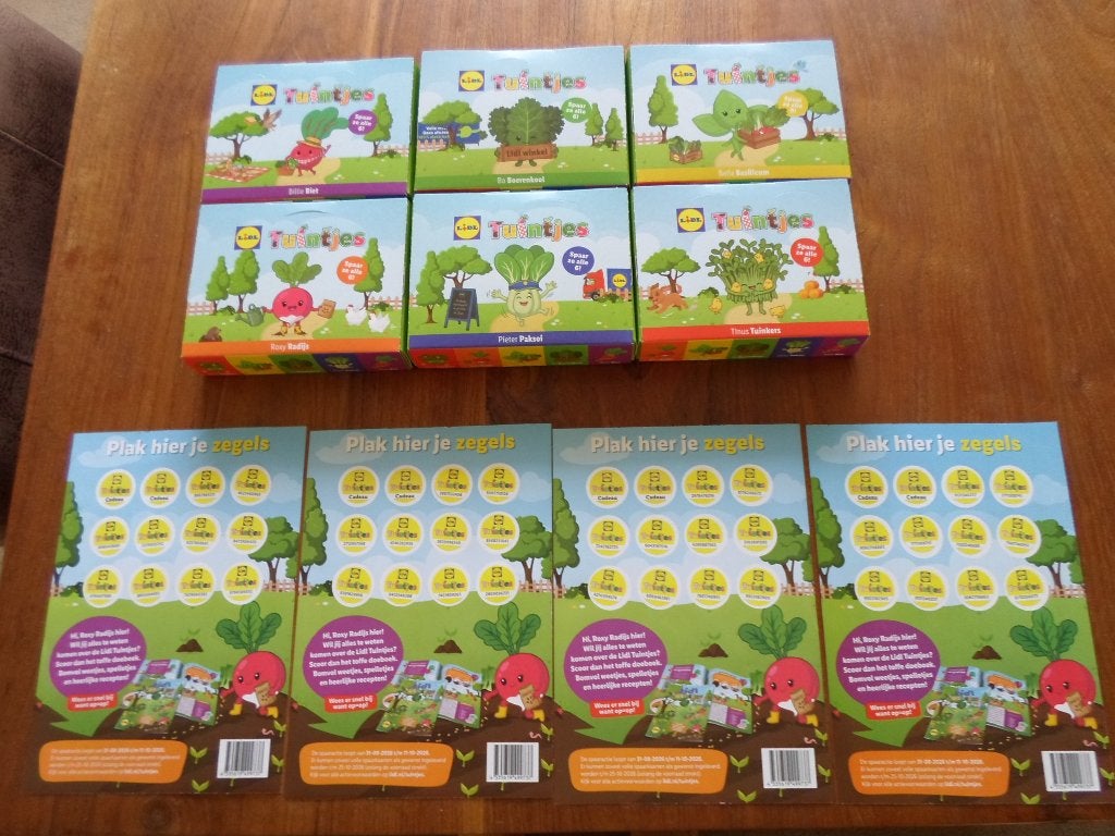 Lidl    tuintjes.   6   doosjes   4   kaarten., Lidl, Ophalen of Verzenden