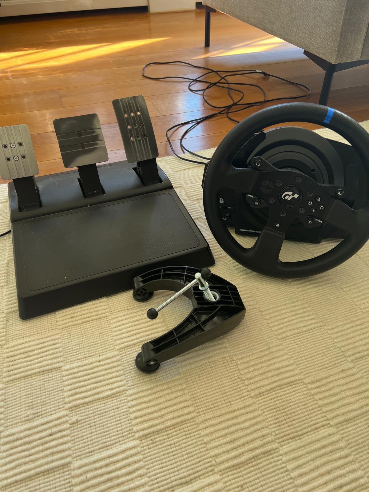 Thrustmaster T300 & T3PA racestuurwiel en pedalen, Ophalen, Gebruikt