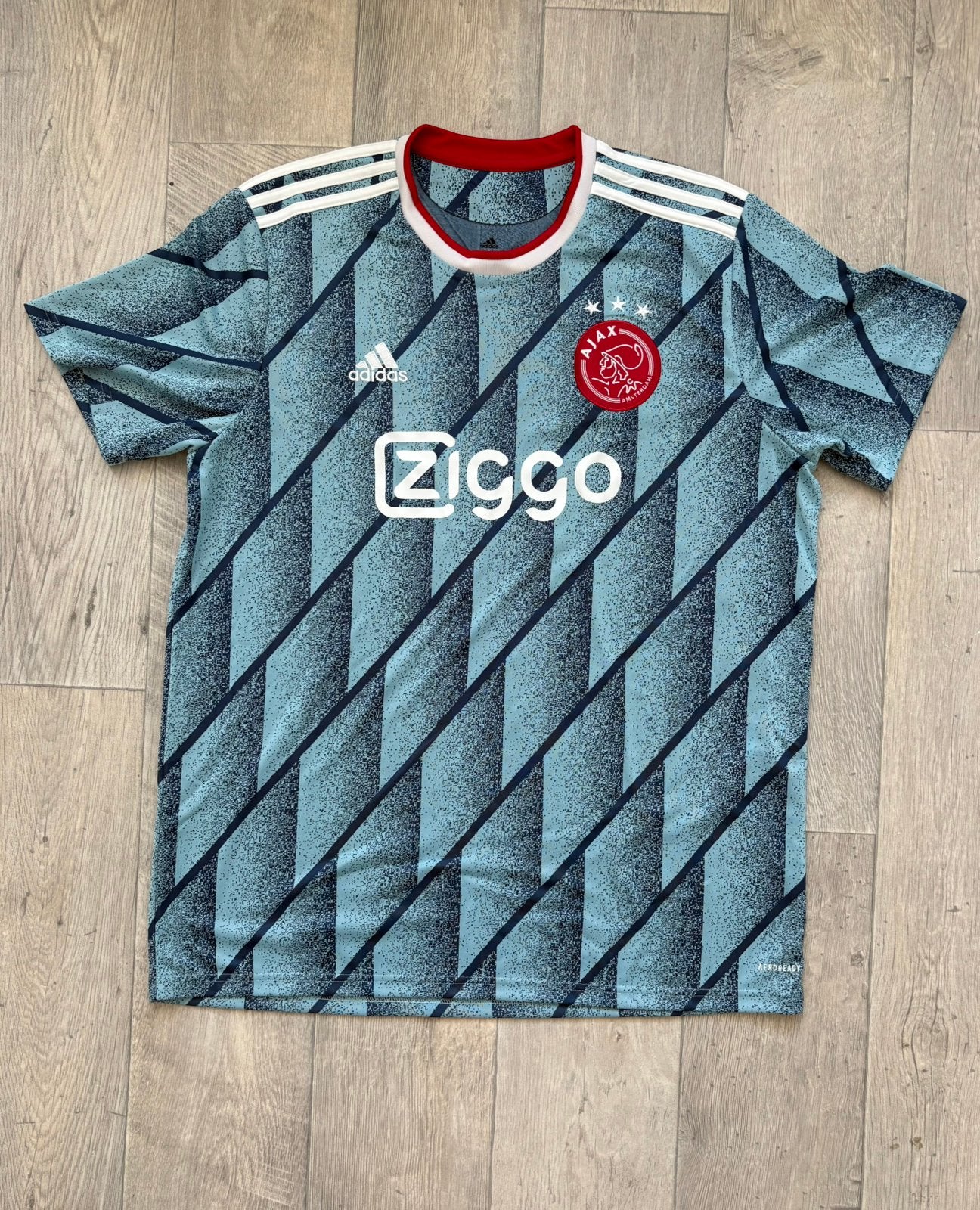 Ajax Adidas uitshirt seizoen 2020- 2021 - XL, Sport en Fitness, Voetbal, Maat XL, Ophalen of Verzenden, Zo goed als nieuw, Shirt