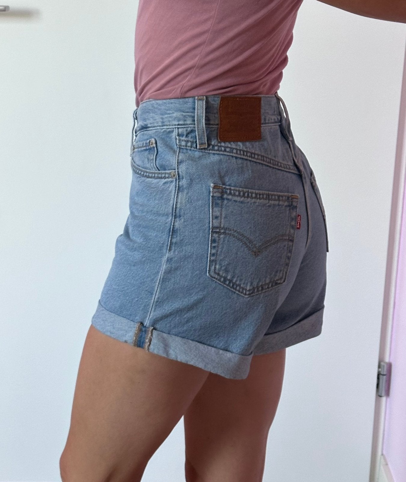 Mom shorts Levis 80s mom shorts M/38, Ophalen of Verzenden, Gedragen, Blauw, W30 - W32 (confectie 38/40)