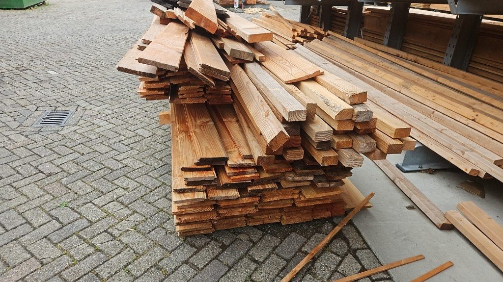 Partij divers douglas hout. 750 eu ex btw. 1 koop!, Ophalen, Zo goed als nieuw, Plank, 50 mm of meer