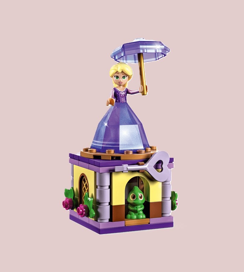 Z.g.a.n. LEGO DISNEY  43214 DRAAIENDE RAPUNZEL Compleet, Lego, Ophalen of Verzenden, Zo goed als nieuw, Disney