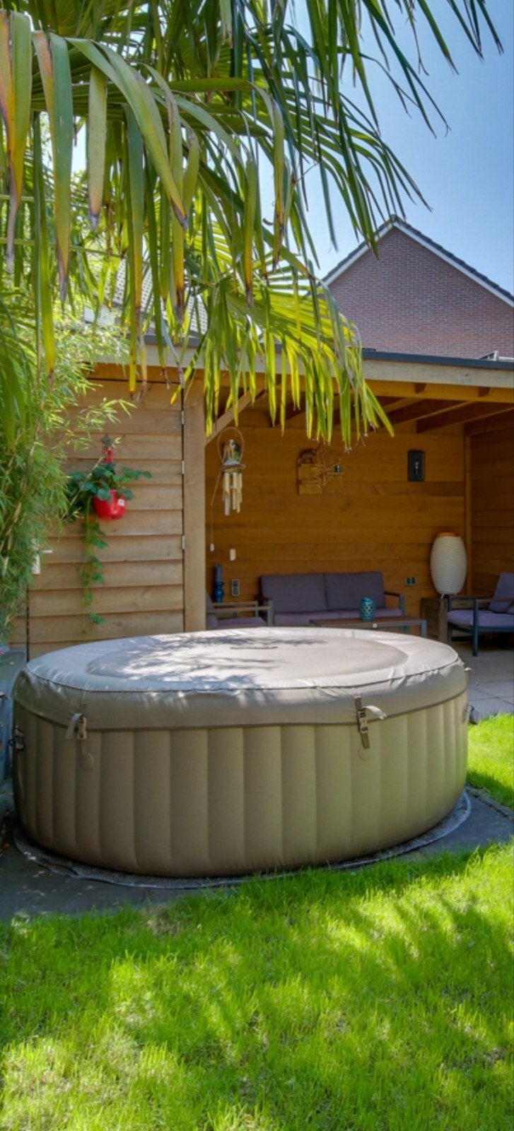 Intex Pure Spa Bubble Therapy opblaasbare spa - 4 persoons, Ophalen, Zo goed als nieuw, Afdekzeil, Opblaasbaar
