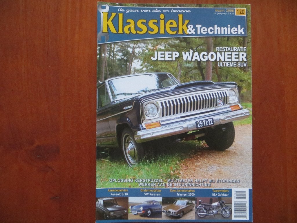 Klassiek & Techniek 120 Jeep Wagoneer 1976, Renault 8 en 10, Ophalen of Verzenden, Nieuw, Renault