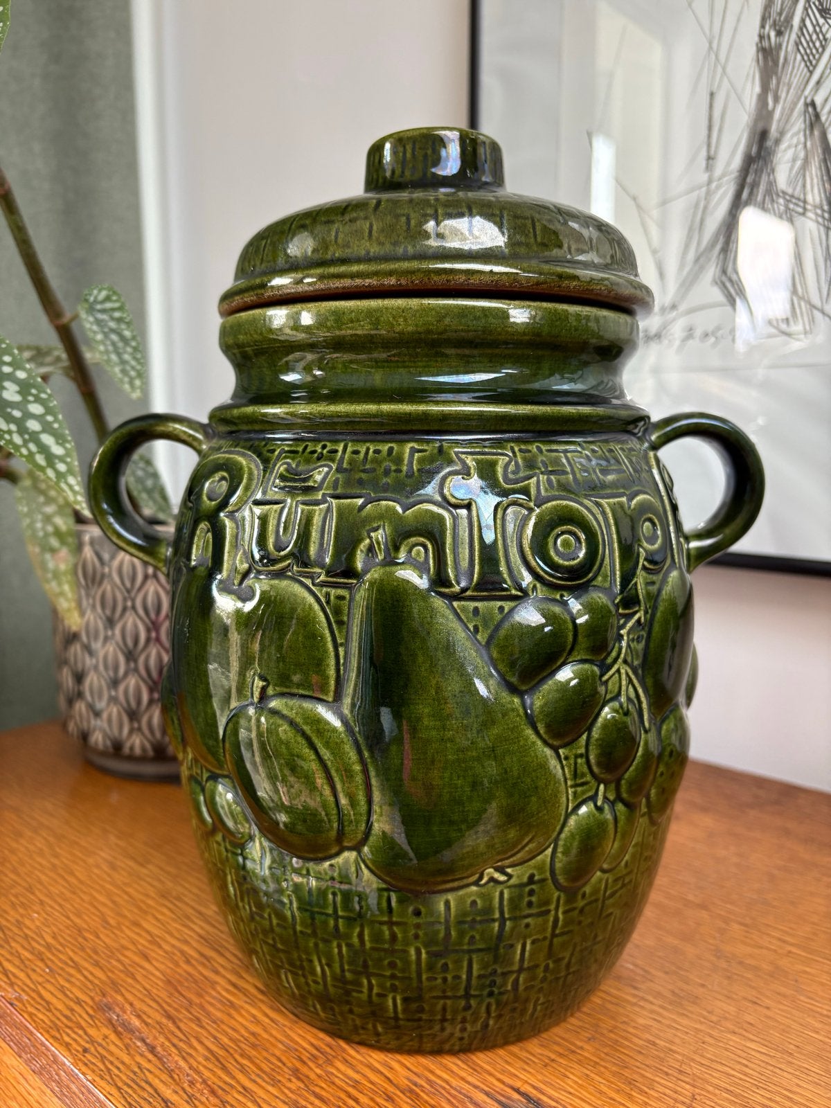Vintage Scheurich Keramik Rumtopf 820-28 W-Germany, Antiek en Kunst, Ophalen of Verzenden