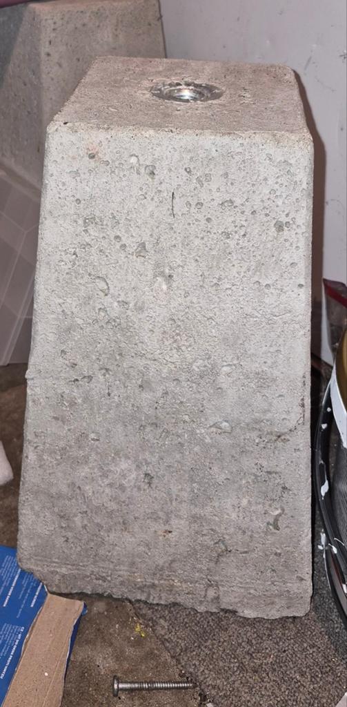 Betonpoer 25x25/20x20x40., Ophalen of Verzenden, Overige materialen, Minder dan 4 cm, 15 m² of meer