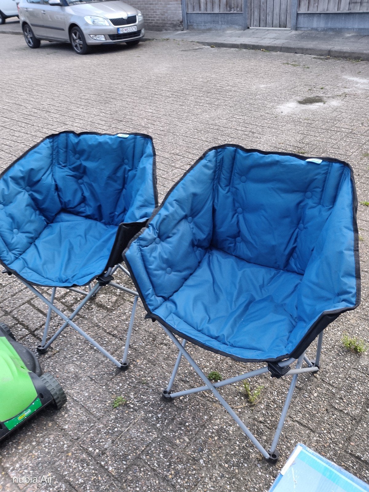 2 Kampa camping klapstoelen - Nette staat, Caravans en Kamperen, Kampeermeubelen, Ophalen, Zo goed als nieuw, Campingstoel