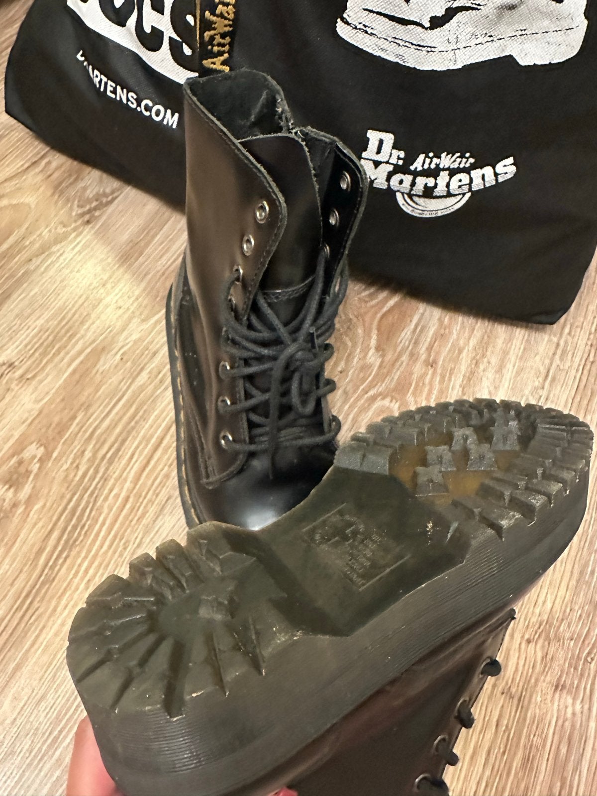 Dr. Martens Jadon Platform Boots Zwart maat 38, Verzenden, Gedragen, Zwart, Lage of Enkellaarzen