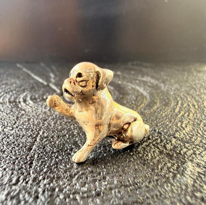 Zilveren miniatuur hondje, Verzenden, Zilver