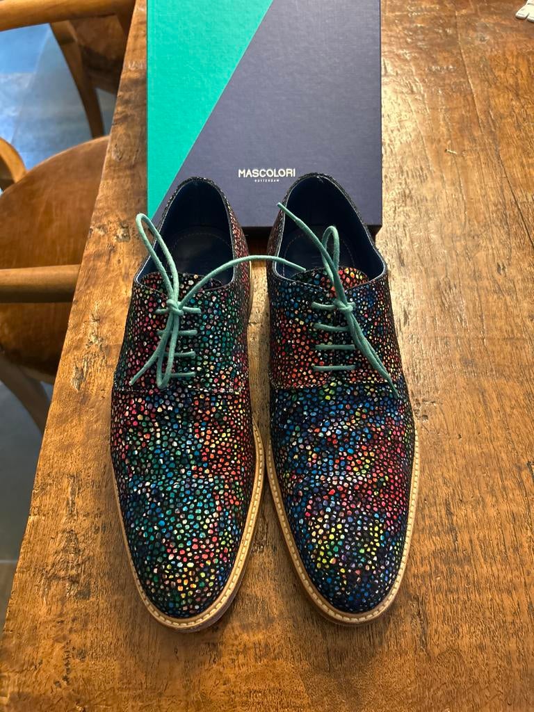 Mascolori Disco Dip Herenschoenen Maat 41, Overige kleuren, Ophalen of Verzenden, Zo goed als nieuw, Veterschoenen