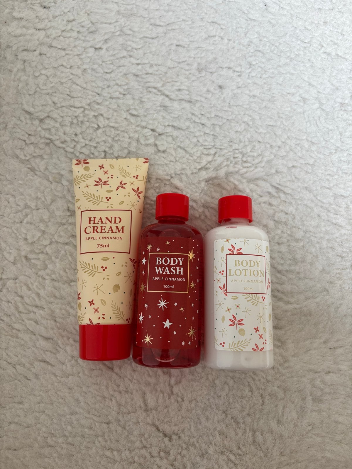 Verzorgingsset Appel Kaneel - Handcrème, Body Wash, Body Lot, Ophalen of Verzenden, Nieuw, Overige typen
