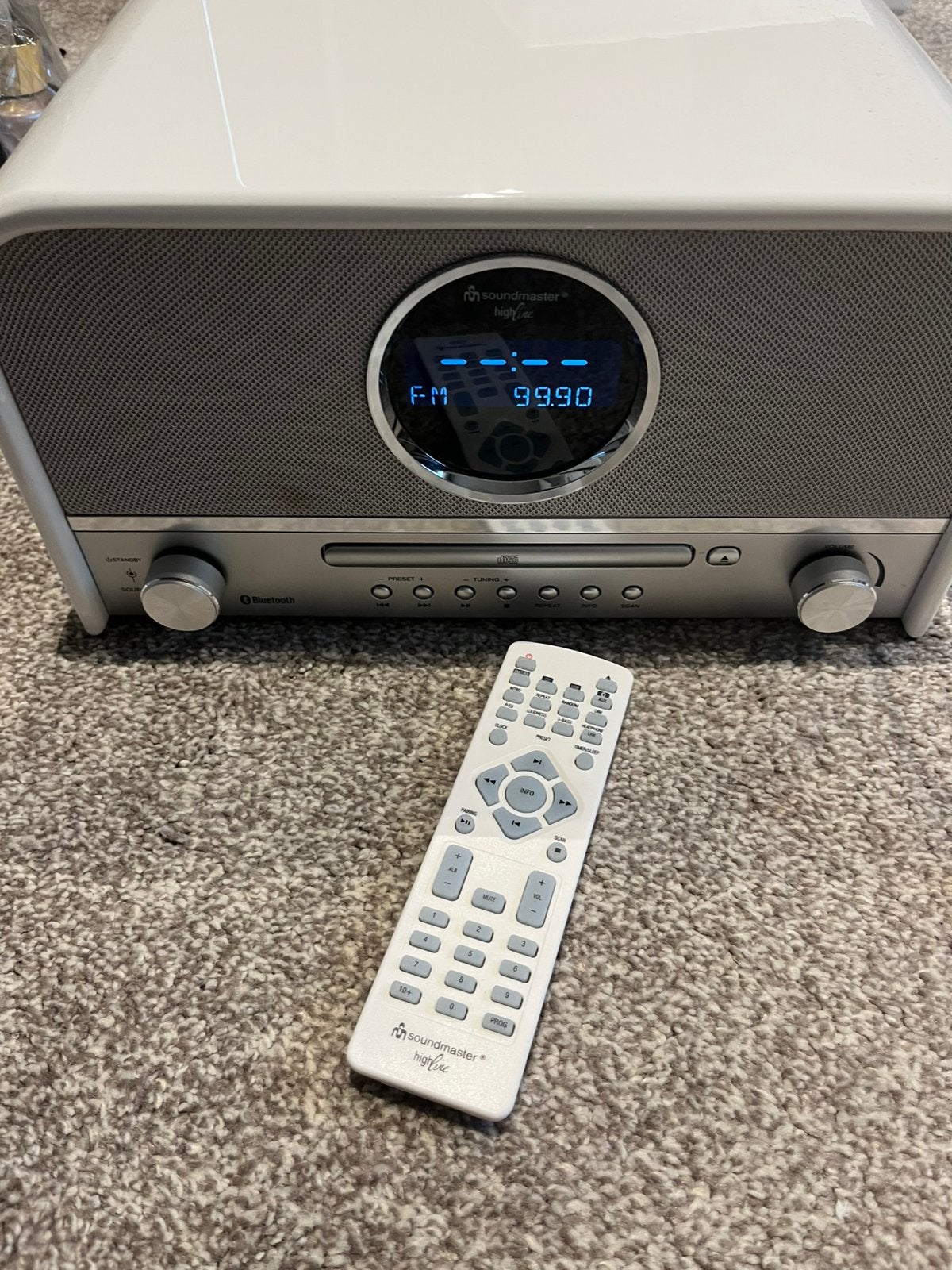 Soundmaster highline retro radio wit NR850WE, Ophalen of Verzenden, Gebruikt