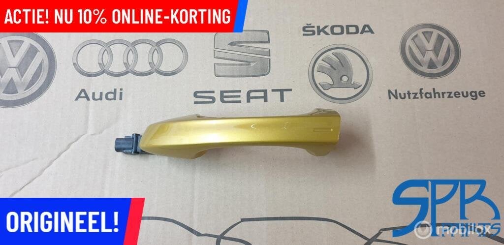 GOLF 7 KEYLESS LR1X LINKS PORTIER GREEP Deurgreep Linksvoor, Volkswagen, Nieuw, Ophalen of Verzenden, Volkswagen