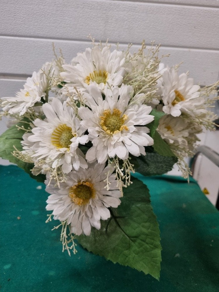 kunstbloemen wit geel bos gerbera's, Ophalen of Verzenden, 'T Olde Gre-j, Info@toldegrej.nl, Endepoelstraat 20f Didam