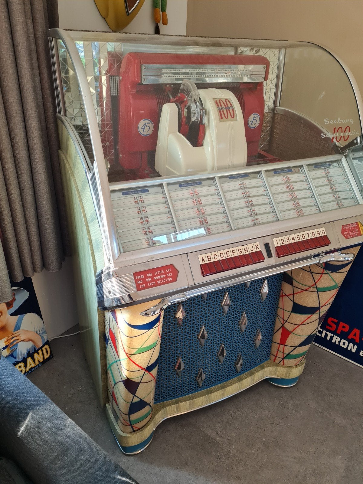 jukebox Seeburg gerestaureerd en gereviseerd, Ophalen of Verzenden, Zo goed als nieuw, 1950 tot 1960, Seeburg