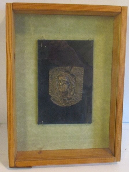 antieke zilveren/ verzilverde ex voto Maria, Antiek en Kunst, Verzenden