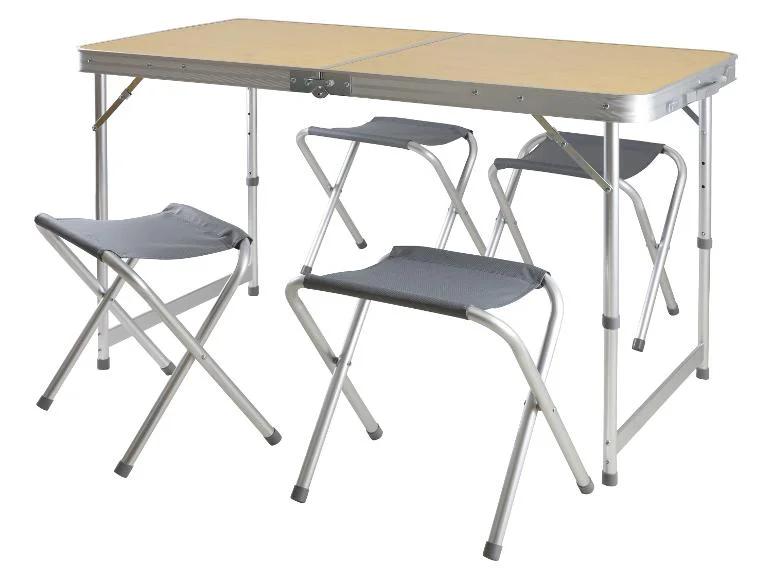 Campingtafel met krukjes CRIVIT, Caravans en Kamperen, Ophalen, Gebruikt, Campingtafel