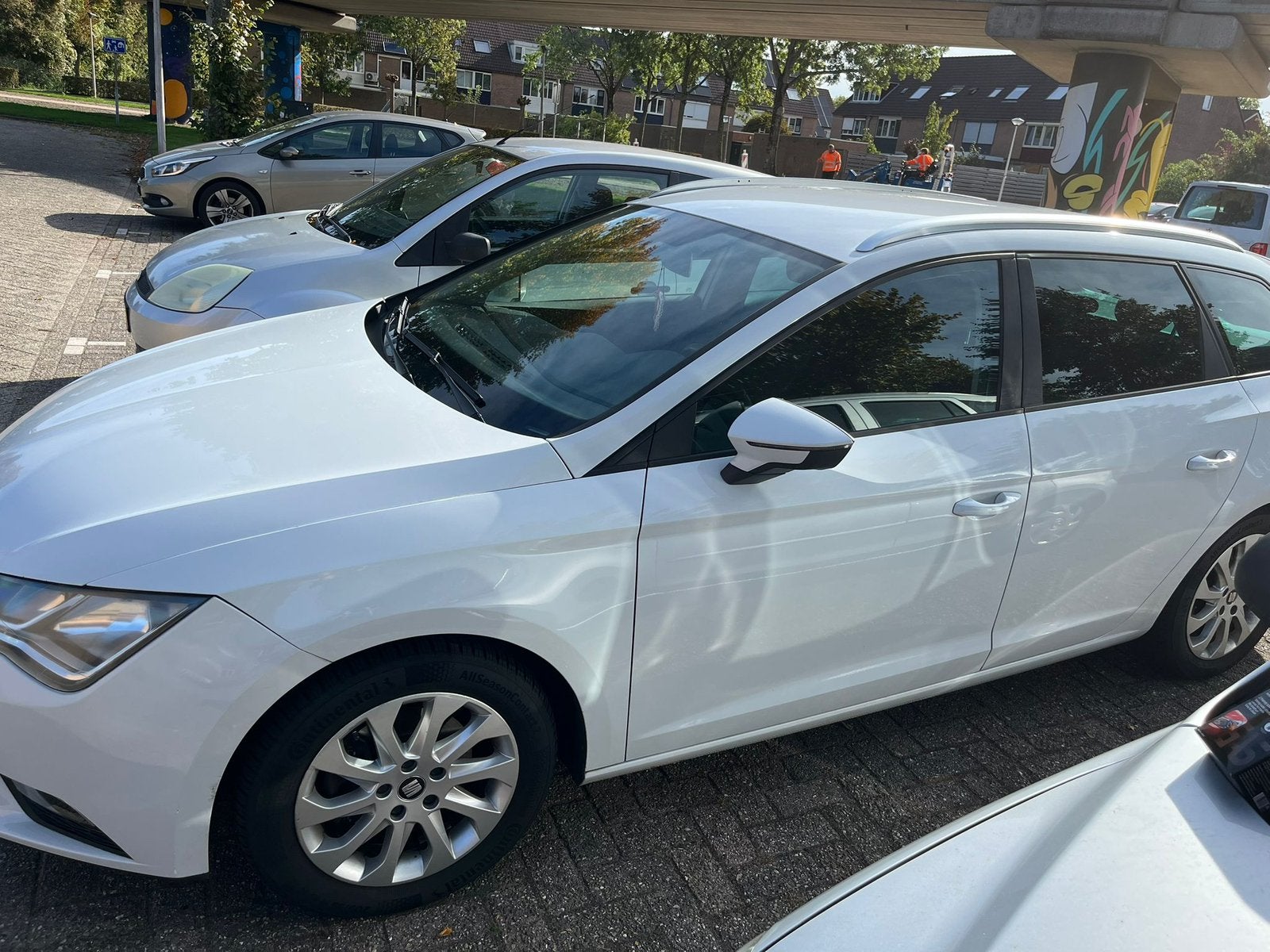 Seat Leon 1.6 TDI 110pk 2014 Wit, Voorwielaandrijving, Euro 5, Stof, Zwart