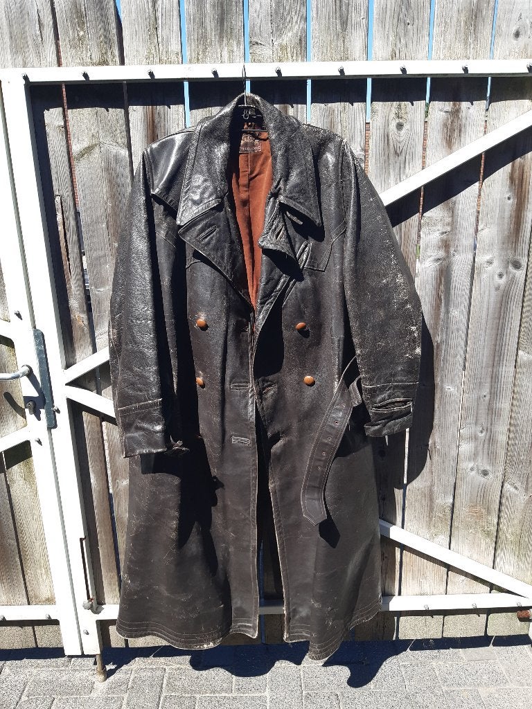 Motorjas leder vintage, Ophalen, Heren, Jas | leer, VECO