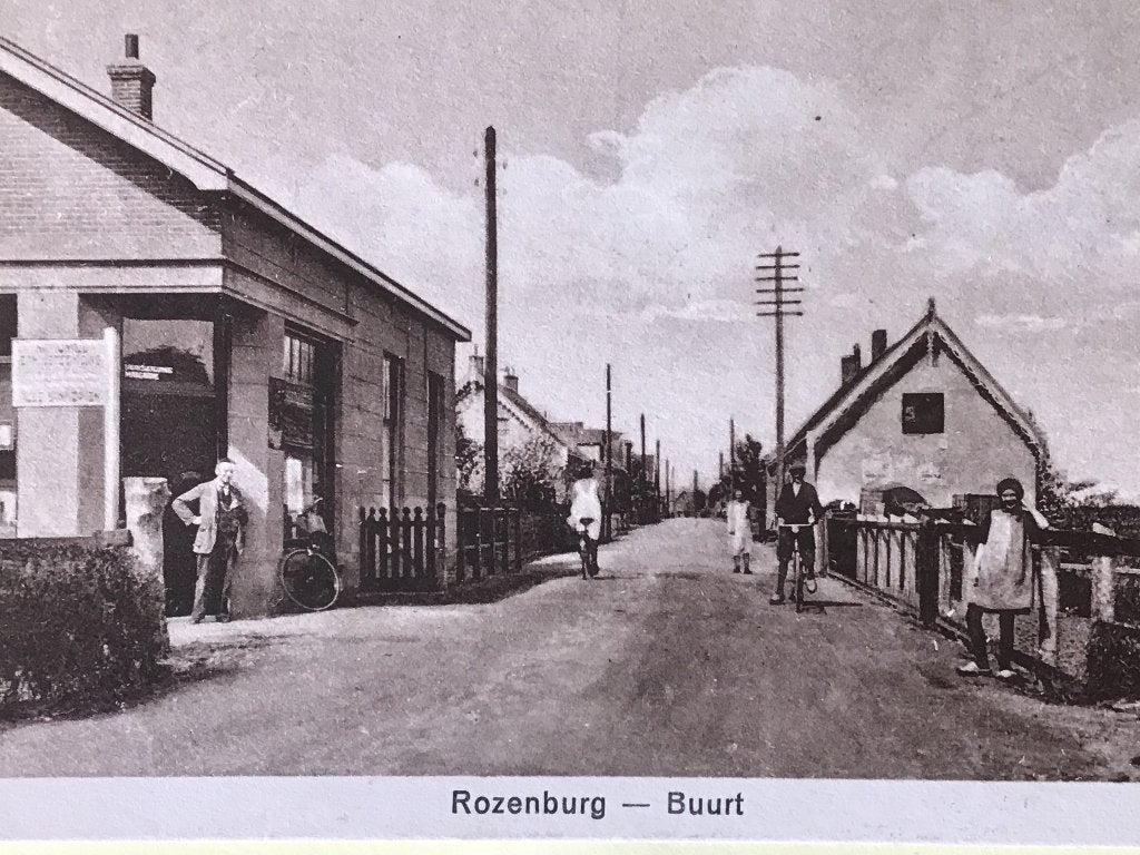 Oude ansichtkaart Rozenburg - Buurt (Gelopen) 1934, Ophalen of Verzenden, 1920 tot 1940, Gelopen, Zuid-Holland