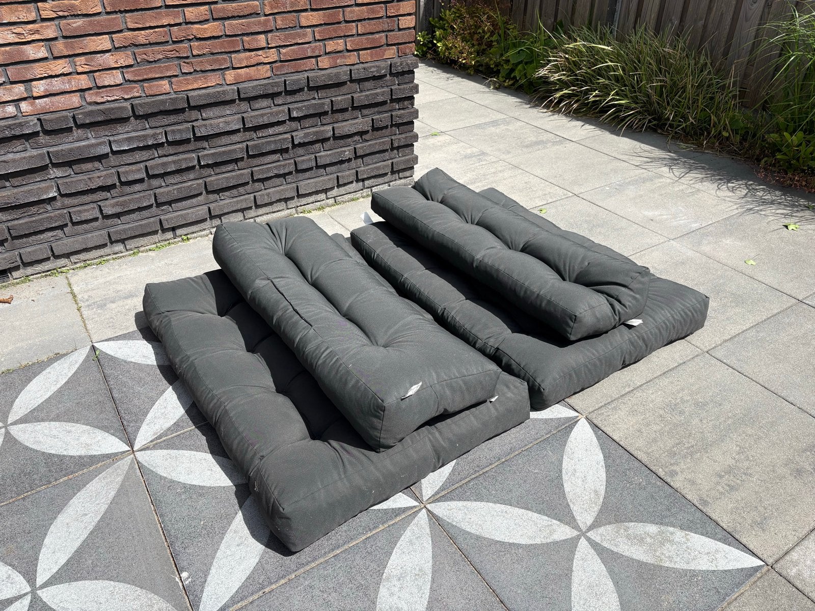 Antraciet Palletkussens, Ophalen, Gebruikt, Palletkussen, Grijs
