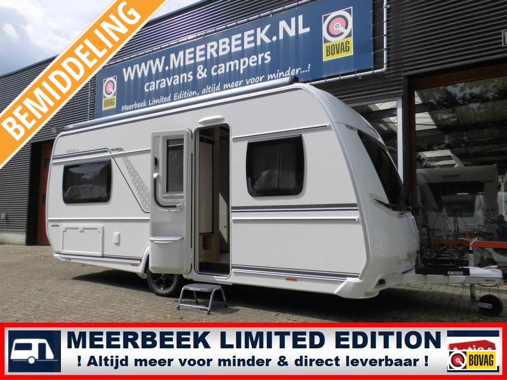 Fendt Bianco Activ 465 SFH +MOVER +AIRCO +THULE +BC260 +ALU, Caravans en Kamperen, Caravans, tot en met 4, 1250 - 1500 kg, Standaardzit