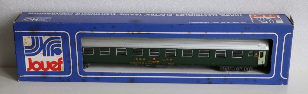 Jouef 5782 2e klas sneltrein rijtuig Bm SBB FFS Zwitserland, Gebruikt, Gelijkstroom, Jouef, Wagon